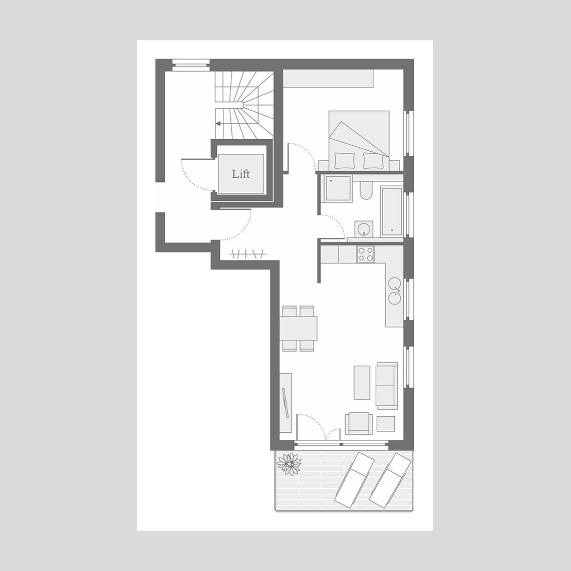 Projekt Grafenau Döffingen - Wohnung 5 (Obergeschoss)