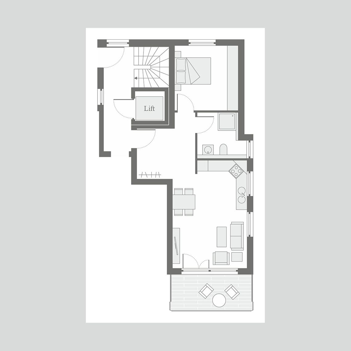 Projekt Grafenau Döffingen - Wohnung 3 (Erdgeschoss)